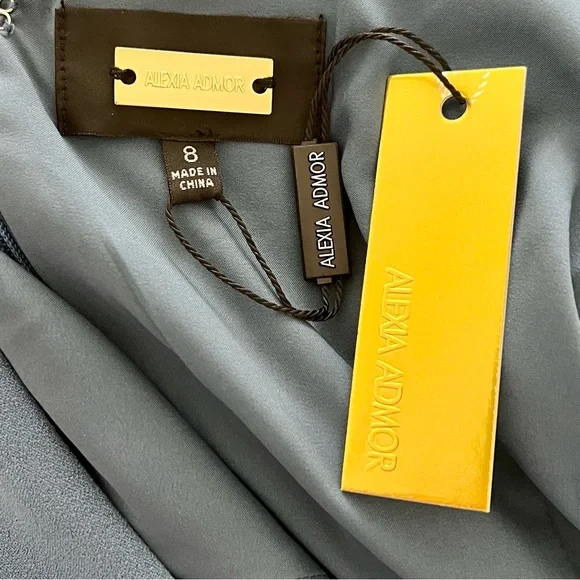 NWT Alexia Admor Boatneck Flutter Sleeve Fit N Flare Dress Size 8 - Picture 5 of 9